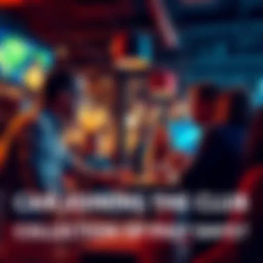 A group of people in a casual setting talking about joining a club and its benefits