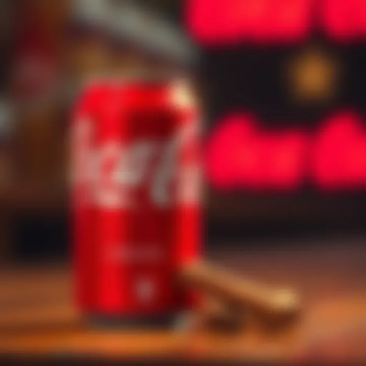 A Coca-Cola can with a cinnamon stick beside it, highlighting the debated flavor change.