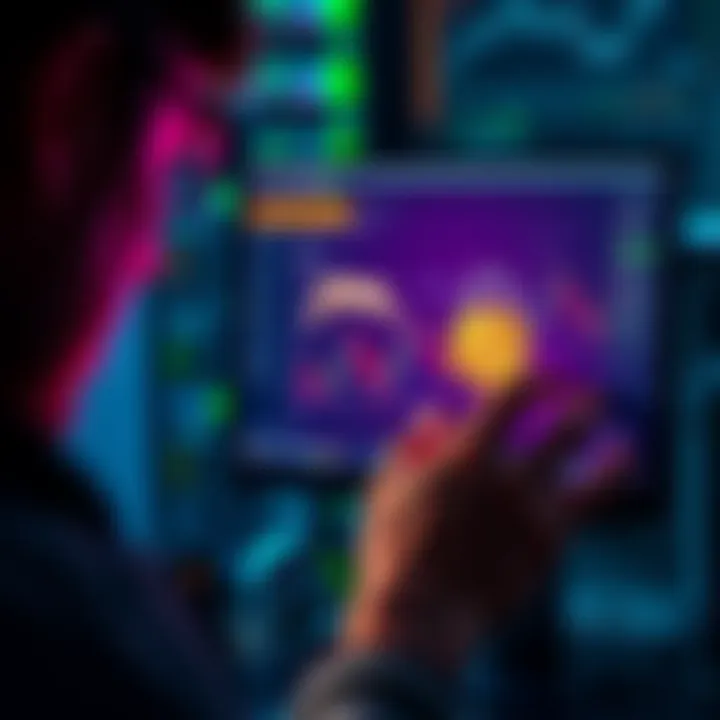 A person examining a computer screen with a locked Bitcoin drive, looking for help to decode it.