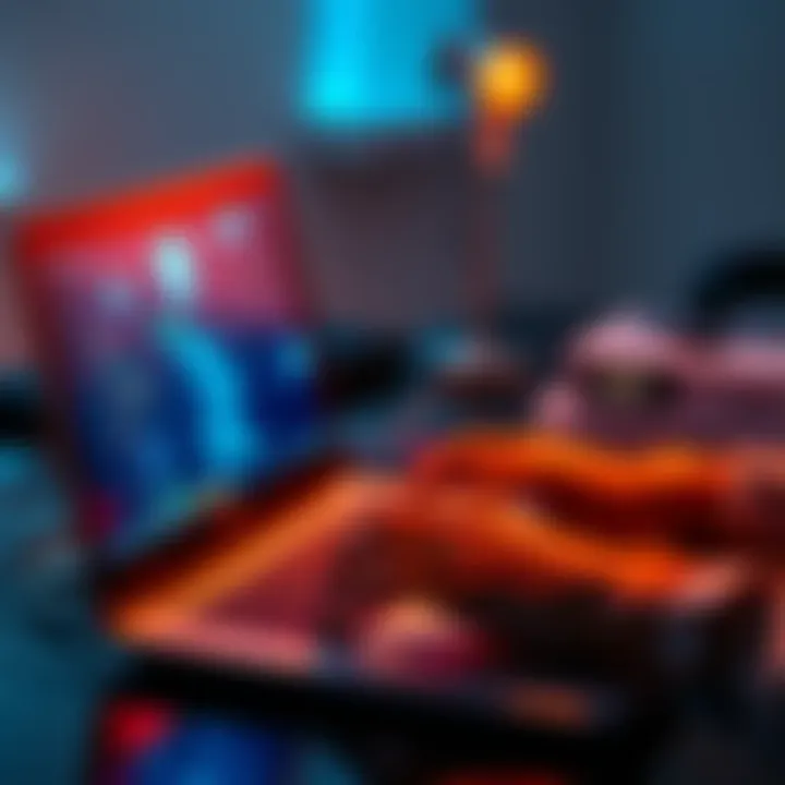 A person coding on a laptop with Telegram and Web3 app icons on the screen