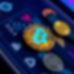 A close-up view of a digital wallet screen showing an unexpected cryptocurrency coin alongside familiar coins, highlighting concerns about scams.