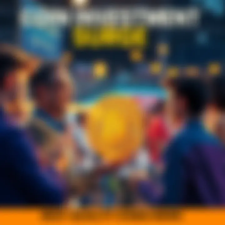 People discussing investment in a coin after its price dipped below 10 cents, showing excitement and anticipation of future gains.