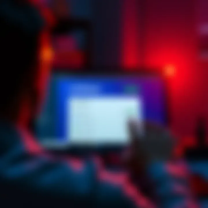 A person looking at a computer screen showing a Coinbase account with a small balance and options for withdrawing or transferring funds