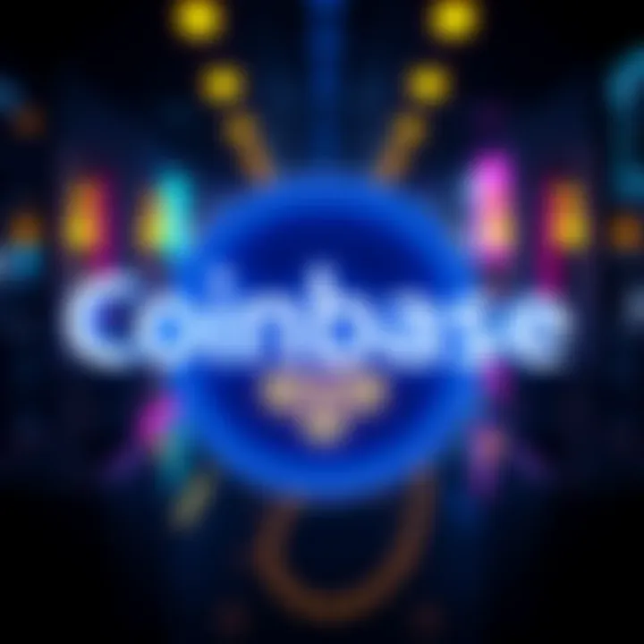 Coinbase logo with XRP, ADA, and LTC icons representing crypto loans