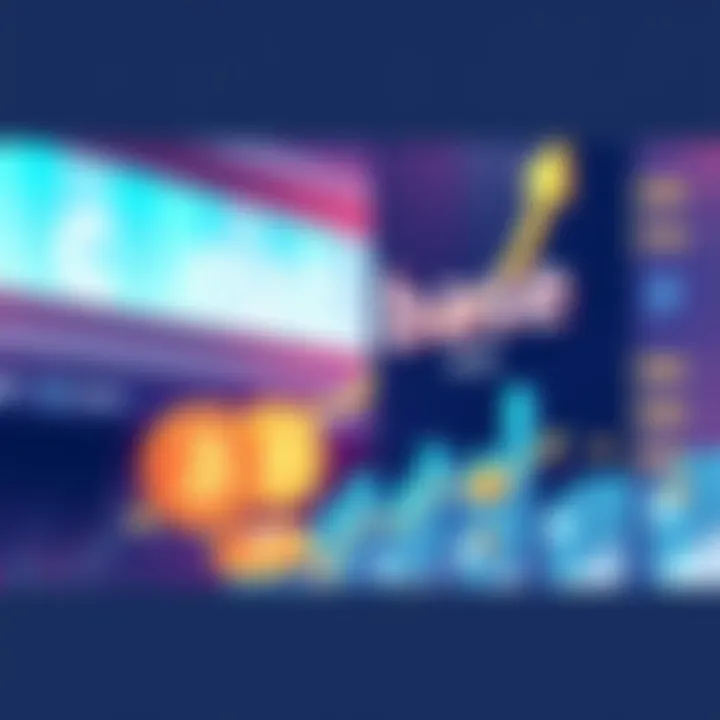 Illustration showcasing the growth potential of Coinbase amidst Wall Street's skepticism, featuring a bullish market trend and cryptocurrency symbols.