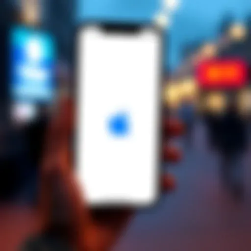 A smartphone displaying the Coinbase Card added to Apple Wallet, with the Apple logo visible