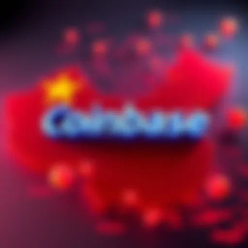 Coinbase registration for Chinese users A visual of Coinbase's logo with a map of China in the background, symbolizing new opportunities for crypto users in China