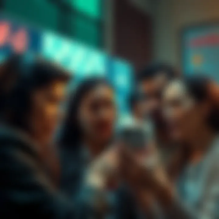 A group of frustrated investors discussing concerns about rising fraud on Coinbase, with expressions of worry and anger.