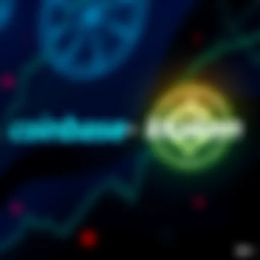 A visual comparison of Coinbase and Kraken logos, highlighting differences in user experience and fees for UK users.