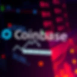 A graphic showing Coinbase's logo with a downward trend line and a note about 700 job cuts, symbolizing company layoffs due to market shifts and AI changes.