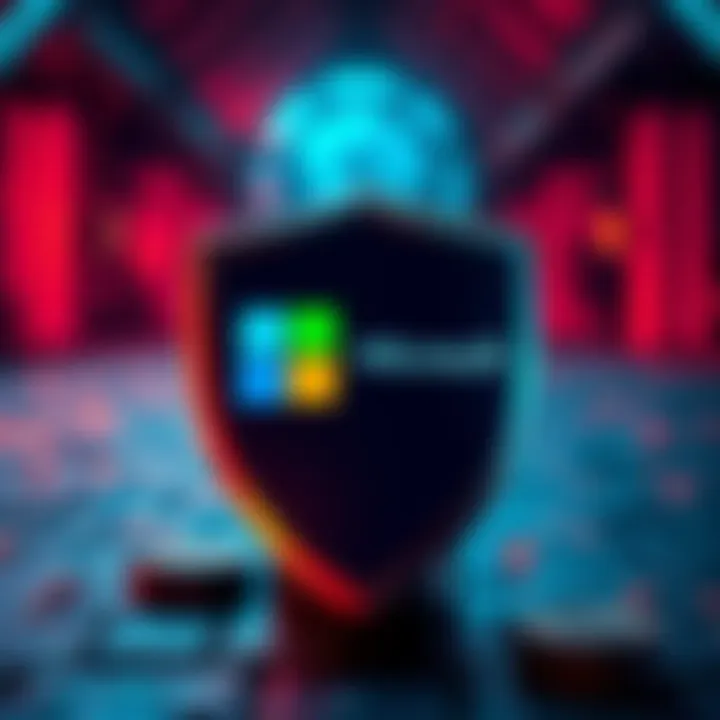 Coinbase and Microsoft logos on a shield representing their fight against Tycoon 2FA phishing service