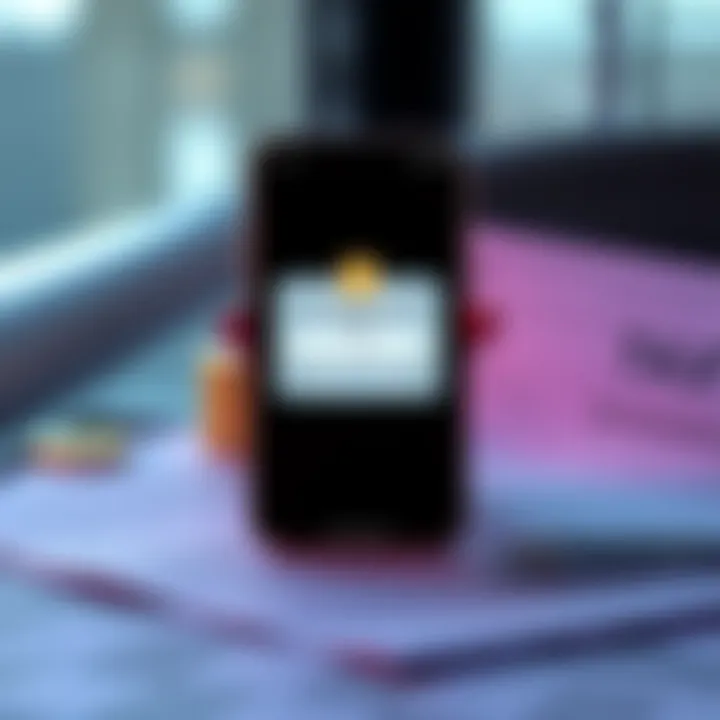 A smartphone screen showing a notification of a $2.96 USDC reward from Coinbase with a tax-related theme in the background.