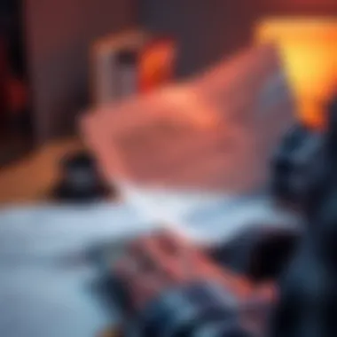 Coinbase 1099-DA Tax Forms A person examines their Coinbase 1099-DA tax form, looking for details on long-term and short-term gains, with a calculator and paperwork on a desk.