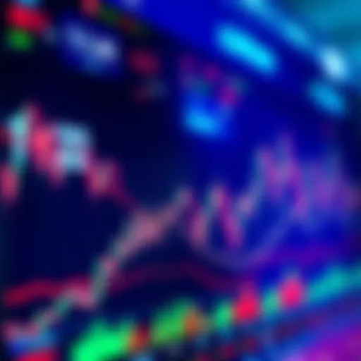 A close-up view of Coinbase's trading interface showing unusual prediction activity with static numbers and graphs.