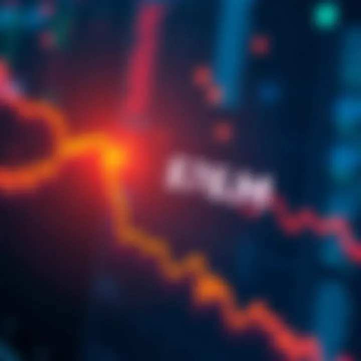 Coinbase Trading Volume Drop A graph showing a significant decline in Coinbase's trading volume, highlighting $76 million in a 24-hour period, with a downward trend line.