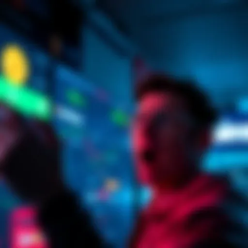 A shocked person looking at a Coinbase transaction screen with high fees displayed