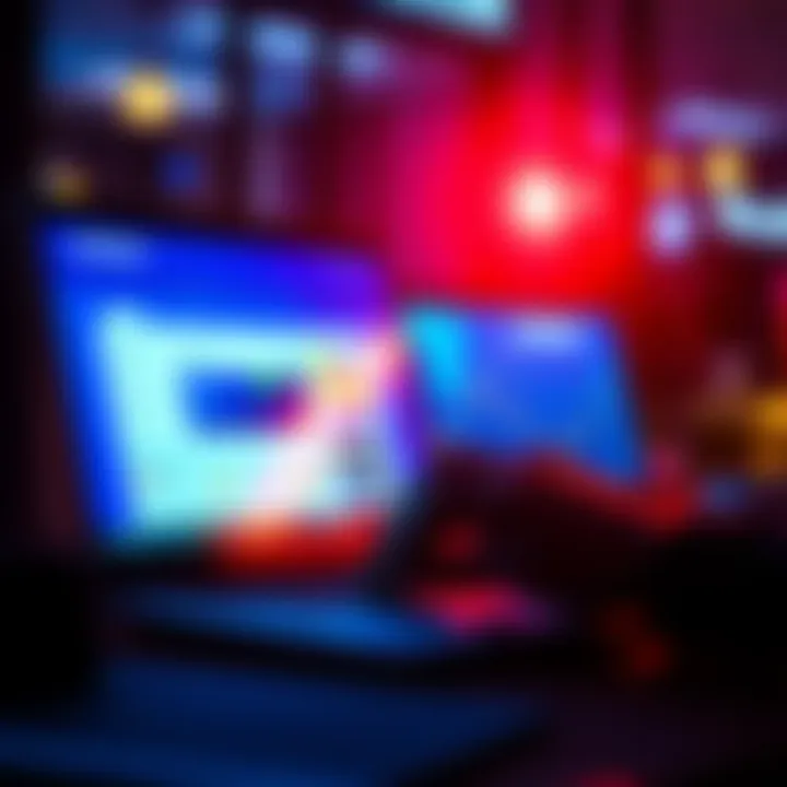 Coinbase User Experience A person browsing the Coinbase platform on a laptop, highlighting the user-friendly interface and accessibility features.