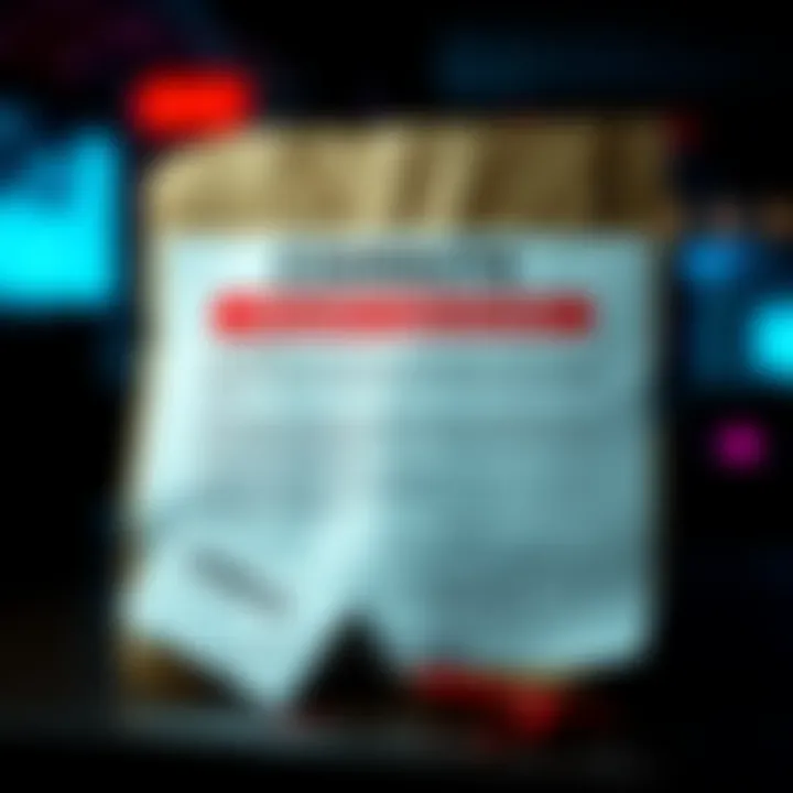 A suspicious letter warning about security risks, resembling a phishing scam targeting Coinkite users, with a warning label and a request for private information