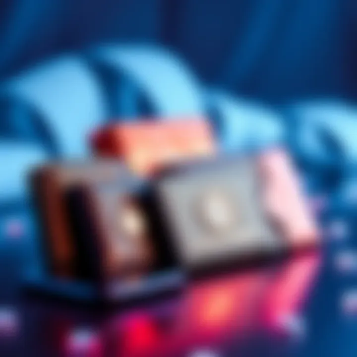 A selection of cold storage wallets displayed alongside a smartphone, highlighting mobile compatibility for cryptocurrency security.