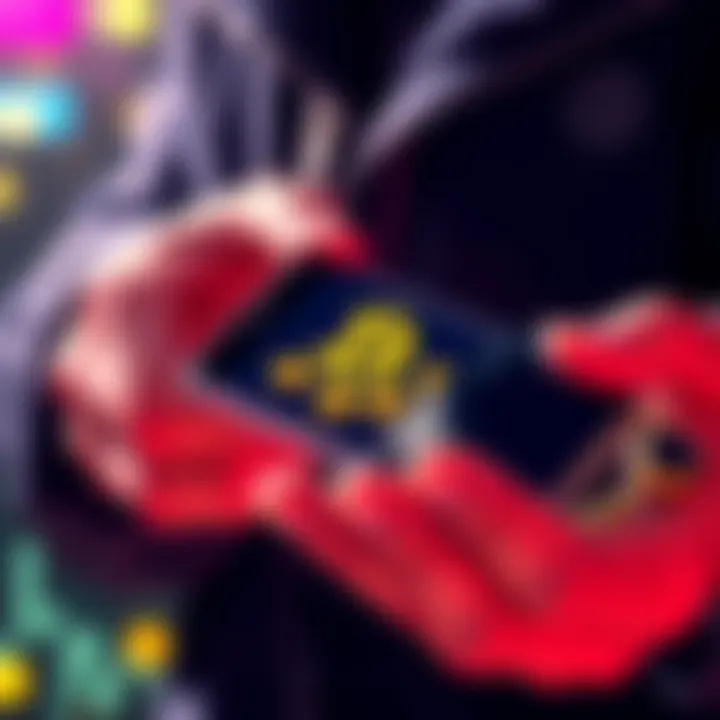 Person holding a cold wallet device with digital assets, symbolizing security for crypto investments