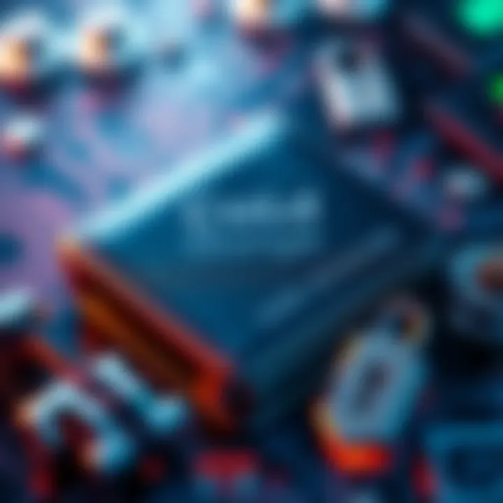 Cold Storage Wallet A close-up view of a cold storage cryptocurrency wallet, emphasizing its secure features and design, surrounded by digital security elements.