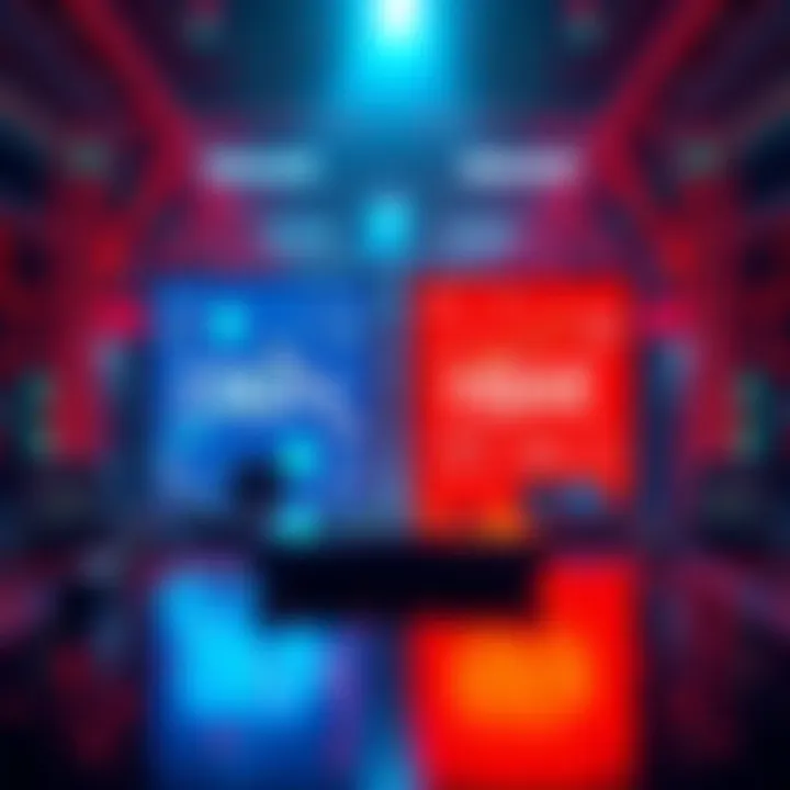 A Comparative Analysis of COLD and HBAR in IoT Illustration showcasing COLD and HBAR platforms in IoT technology