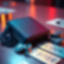 Cold Wallet for Cryptocurrency A cold wallet device for storing cryptocurrency alongside metal seed phrase plates on a table.