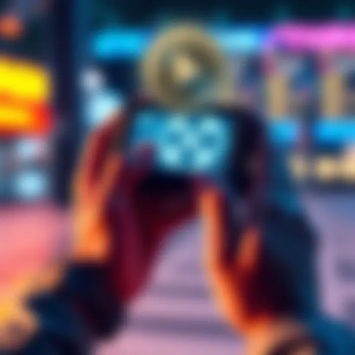 A person holding a secure cold wallet device with a digital cryptocurrency symbol on the screen, representing safe storage for XRP.