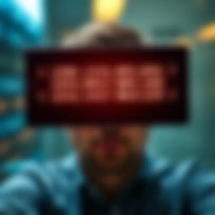 Coldcard wallets showing identical xpub digits on a screen with worried user in the background