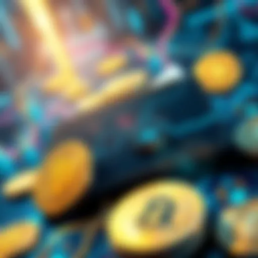 Illustration showing digital wallets with Bitcoin symbols and highlighted vulnerabilities, representing the ColdCard hack investigation.