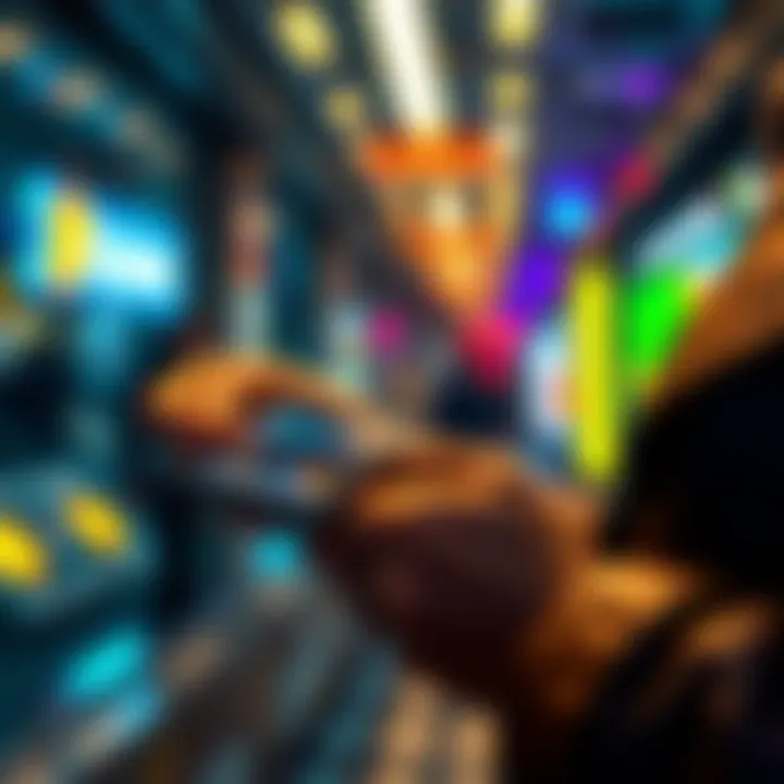COLDCARD NFC Features A person using a COLDCARD cryptocurrency wallet with NFC technology to sign a PSBT without cables, showcasing the convenience of wireless transactions.