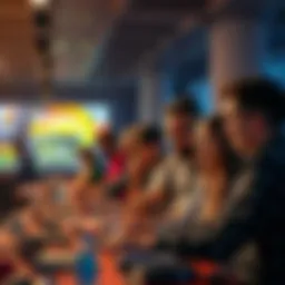 A diverse group of individuals brainstorming and working together at a hackathon event