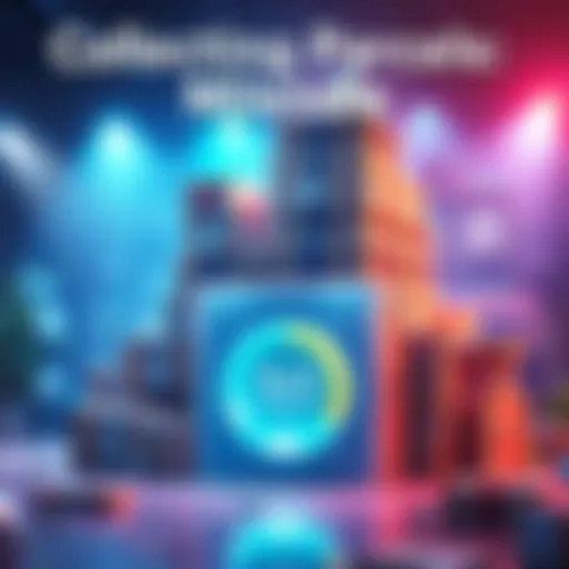 Collecting Parcels Milestone A visual representation of a milestone achievement with parcels stacked and a progress meter indicating reaching 50 milestones, emphasizing advancement towards a 7,000 AB tier.