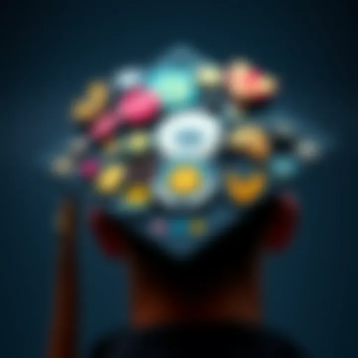 A close-up of a graduation cap adorned with various college badges, representing achievements and skills earned by students, showing their educational journey.