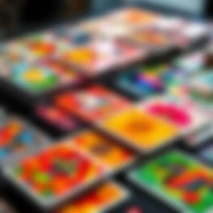 A collection of various Color cards displayed on a table, showcasing their vibrant designs and potential value before the September deadline.