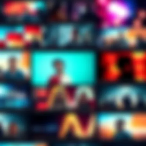 Bright and eye-catching YouTube thumbnails with various designs and images promoting a channel.