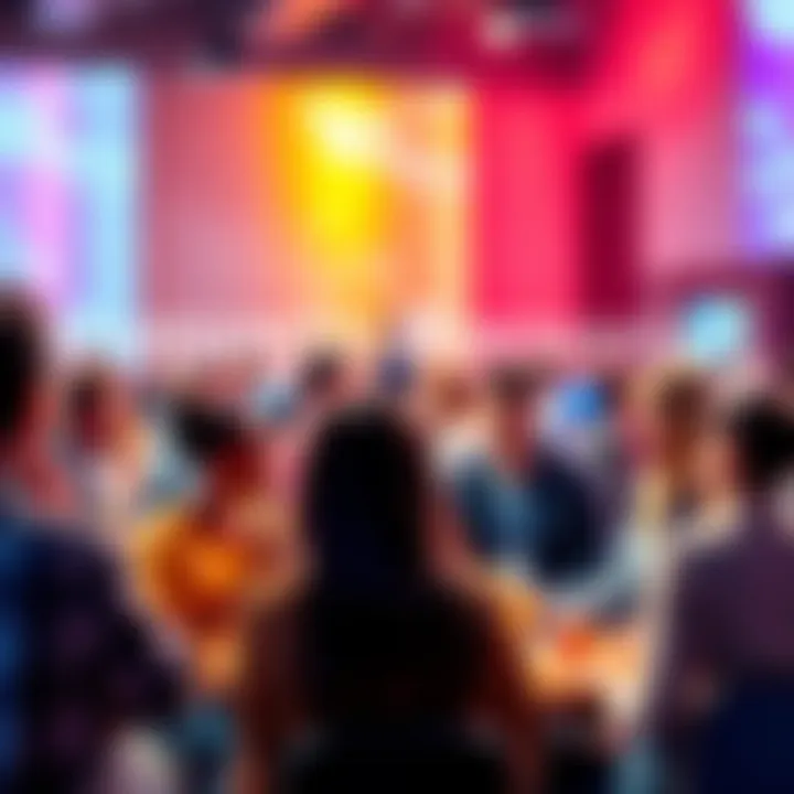 Community Discussion Event Participants engaged in a vibrant discussion, sharing insights and strategies