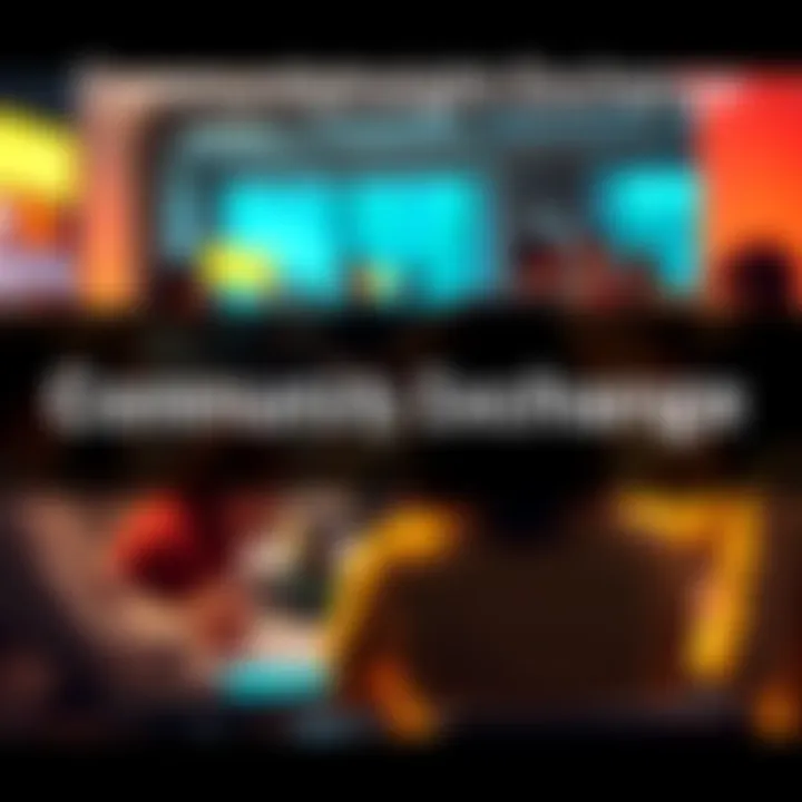 A vibrant discussion platform filled with diverse voices and ideas