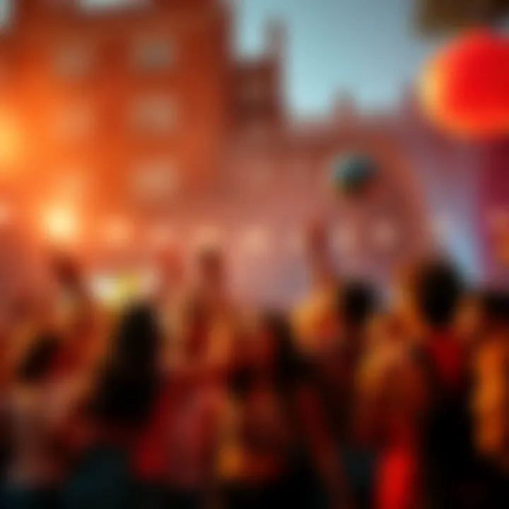 A lively group of people celebrating together outdoors, showcasing a sense of community and excitement about recent activities.