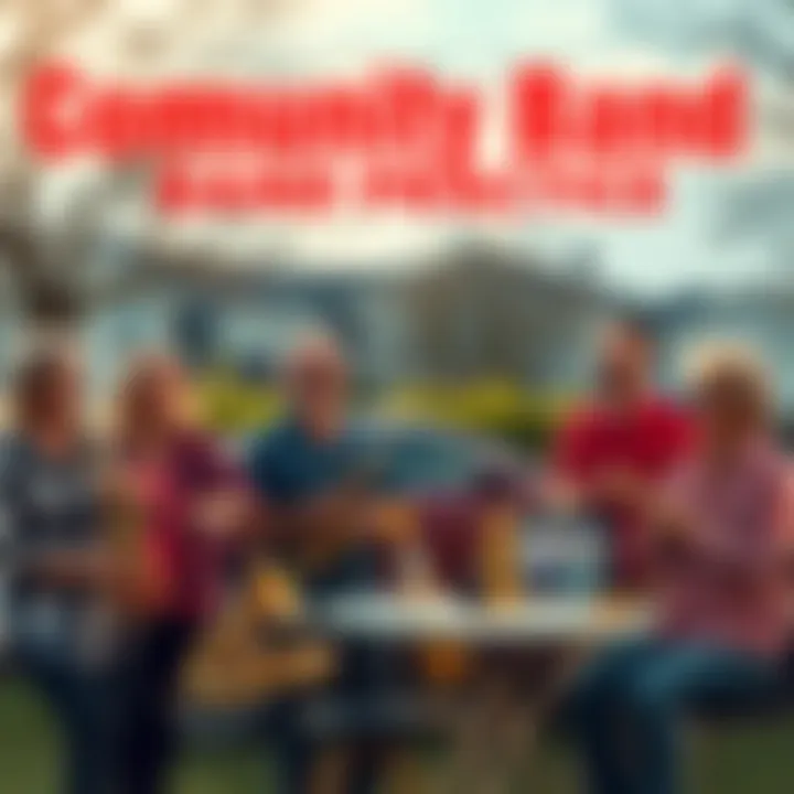 Community Band Practice Neighbors enjoying a lively band practice, showcasing a mix of joy and frustration among residents in a suburban setting.