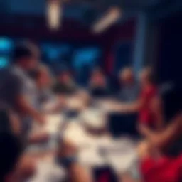 People collaborating around a table with laptops and documents, focused on saving stolen Bitcoin from hackers targeting Coinkite Coincard.