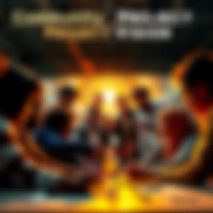 A diverse group of people collaborating on a project, showcasing teamwork and determination to succeed in the market.
