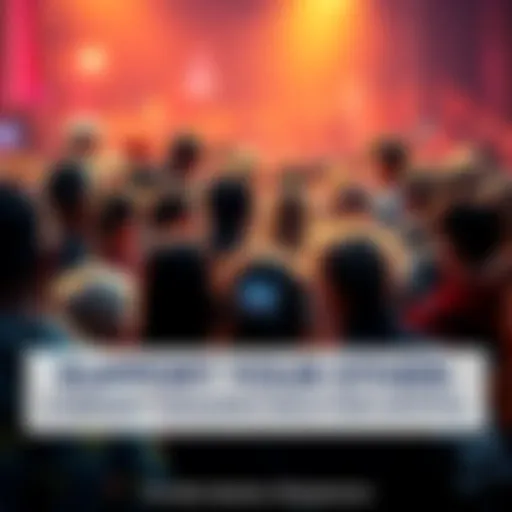 A group of diverse people gathered, showing unity and support for each other in the crypto market