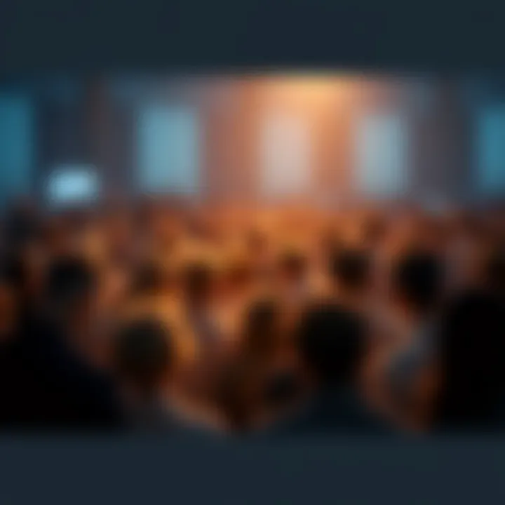 Community Vote Results A crowd gathered together discussing the results of the community vote on the ACH Supply Framework adjustment.