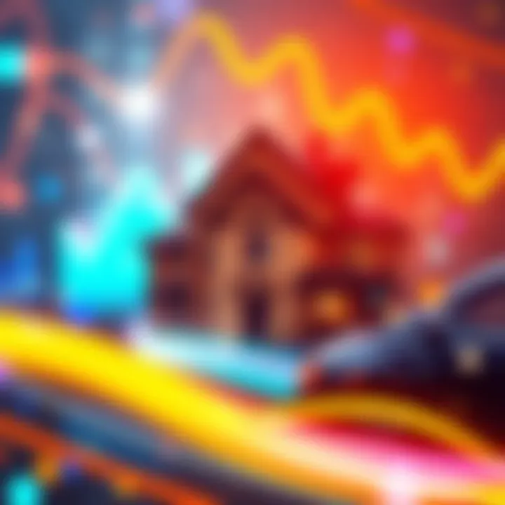 A graphic showing various revenue streams like lending, property, and fintech overlapping to represent financial stability.