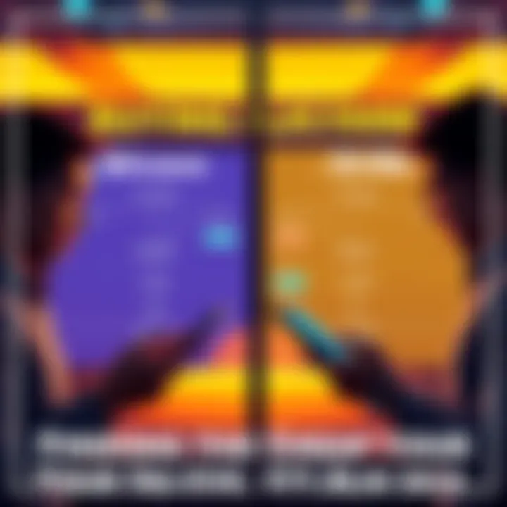 Comparing Bitcoin Buying Platforms A side-by-side view of two cryptocurrency platforms, Bitvavo and Strike, showing their fee structures for buying Bitcoin with dollar-cost averaging. Users are analyzing costs on their devices.