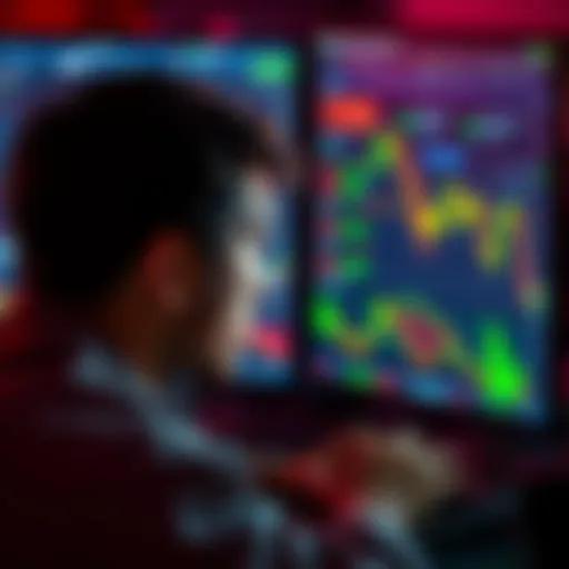 A person looking confused at their computer screen displaying cryptocurrency charts and graphs, illustrating the discrepancy between token prices and personal balance.