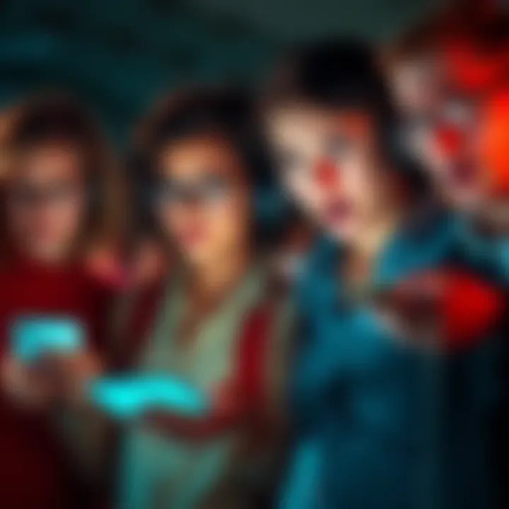 Customers expressing concern over recent account closures by Revolut, showing expressions of surprise and worry while using devices to check their accounts.