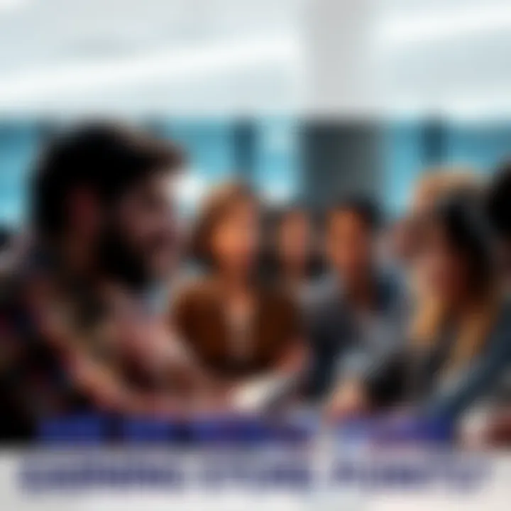 A group of people talking with worried expressions about the absence of cloud store points during a meeting