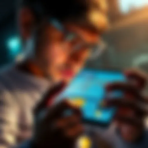 A frustrated person holding a smartphone displaying XRP charts, looking for genuine insights about the cryptocurrency's value